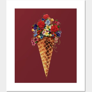 Floral Cone Posters and Art